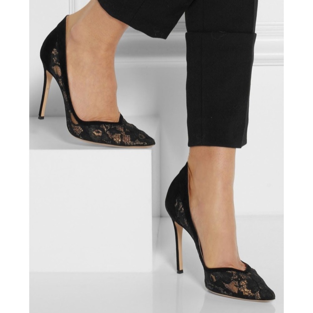 Gianvito Rossi Lace Pumps